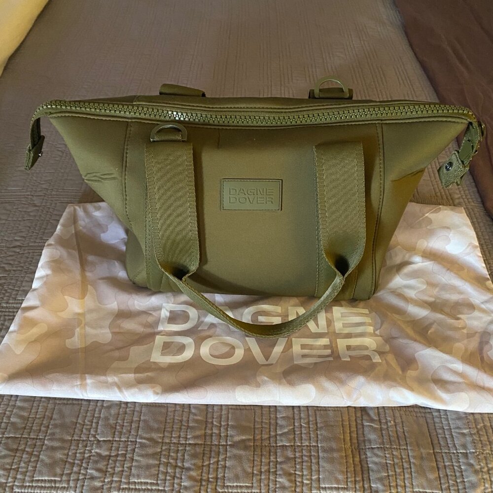 Dagne Dover, Landon Carryall, Dark Moss, Like new, size small with dust bag - Picture 6 of 10